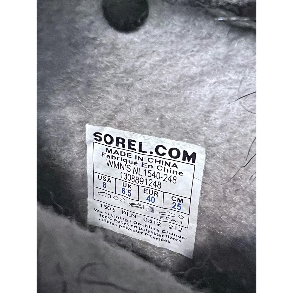 Sorel Women's Joan of Arc Boots Waterproof Fur Trimmed Lace Up Size 8‎ (READ)